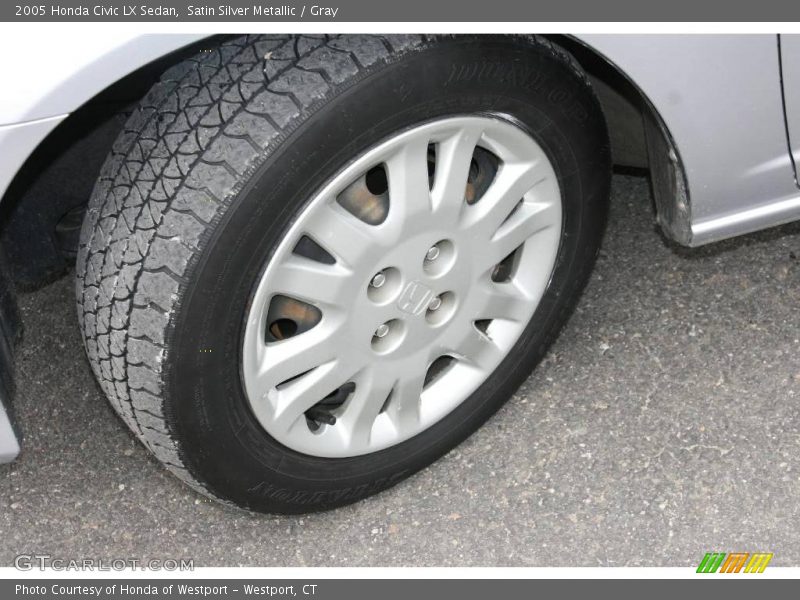 Satin Silver Metallic / Gray 2005 Honda Civic LX Sedan