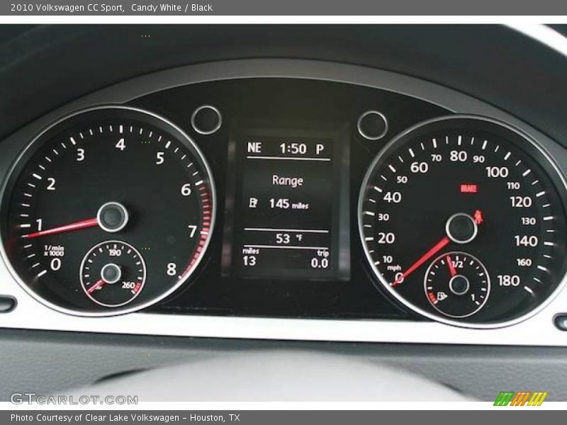 Candy White / Black 2010 Volkswagen CC Sport