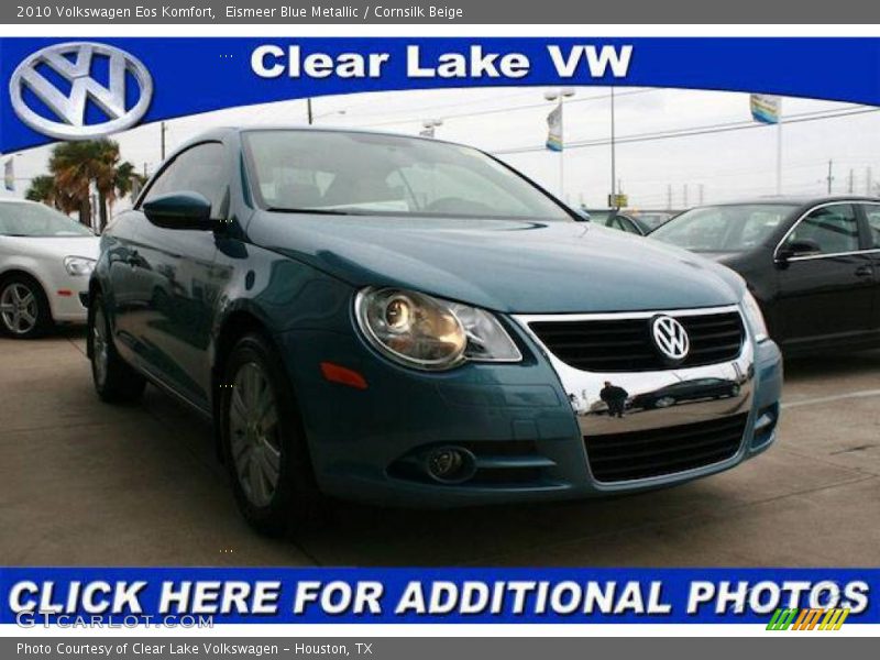 Eismeer Blue Metallic / Cornsilk Beige 2010 Volkswagen Eos Komfort