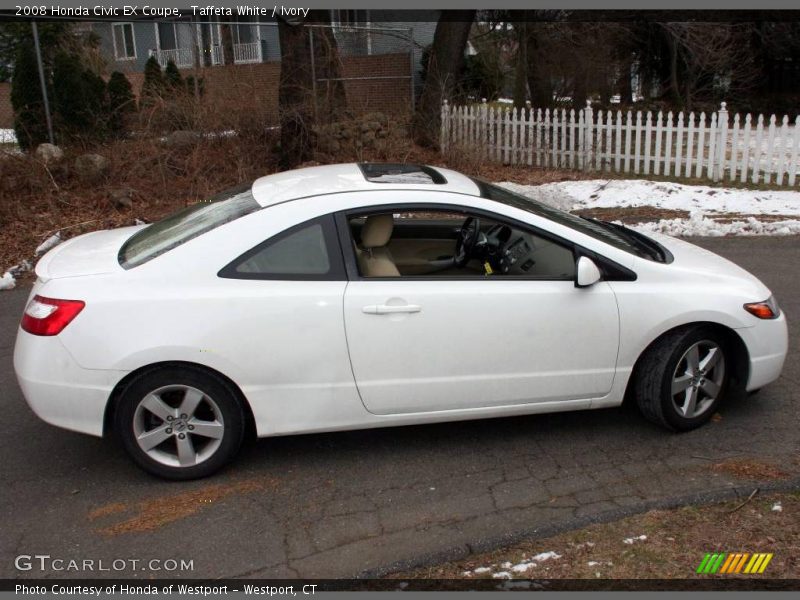 Taffeta White / Ivory 2008 Honda Civic EX Coupe