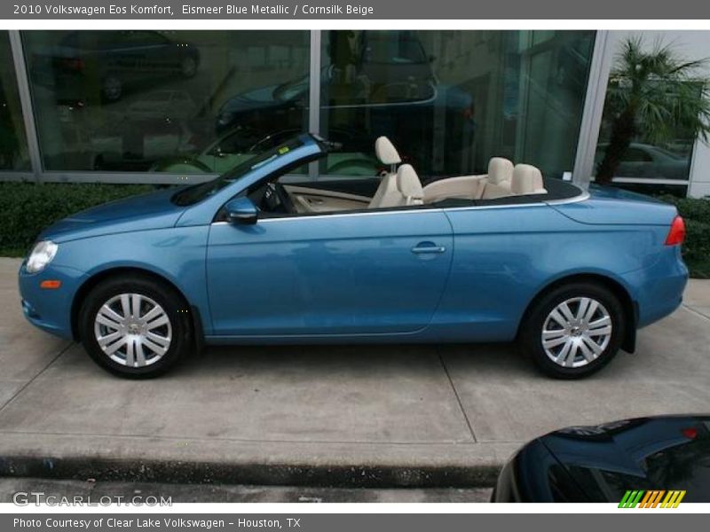 Eismeer Blue Metallic / Cornsilk Beige 2010 Volkswagen Eos Komfort