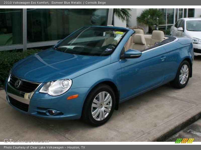 Eismeer Blue Metallic / Cornsilk Beige 2010 Volkswagen Eos Komfort