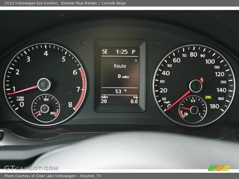 Eismeer Blue Metallic / Cornsilk Beige 2010 Volkswagen Eos Komfort