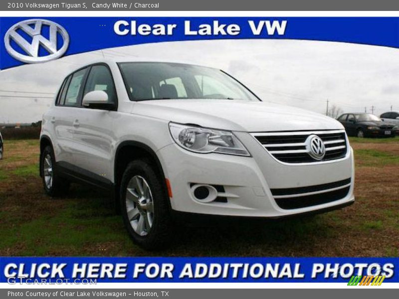 Candy White / Charcoal 2010 Volkswagen Tiguan S