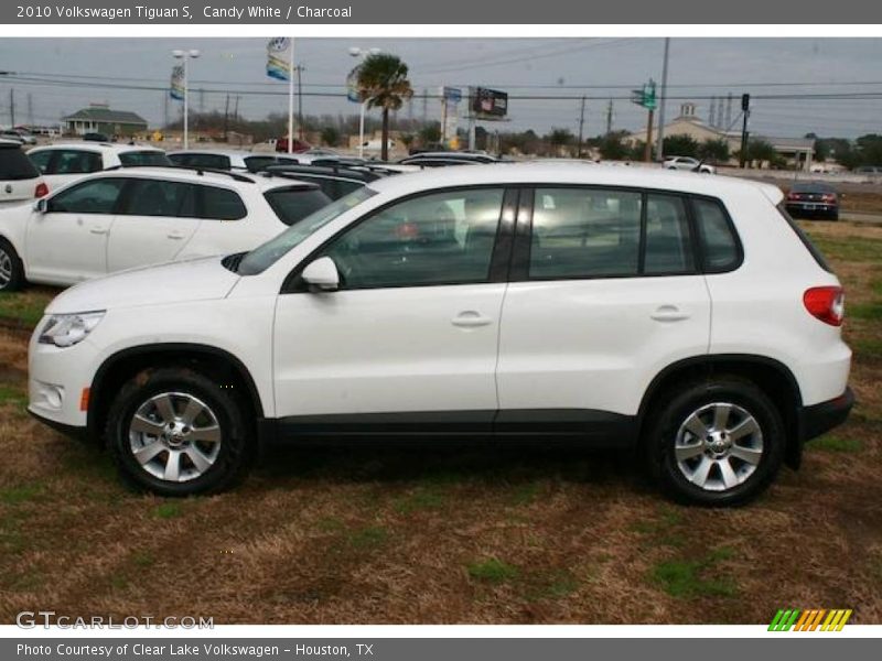 Candy White / Charcoal 2010 Volkswagen Tiguan S