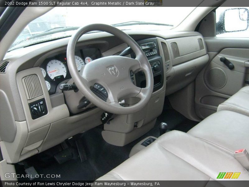 Graphite Metallic / Dark Slate Gray 2002 Dodge Ram 1500 SLT Regular Cab 4x4