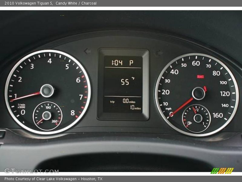 Candy White / Charcoal 2010 Volkswagen Tiguan S
