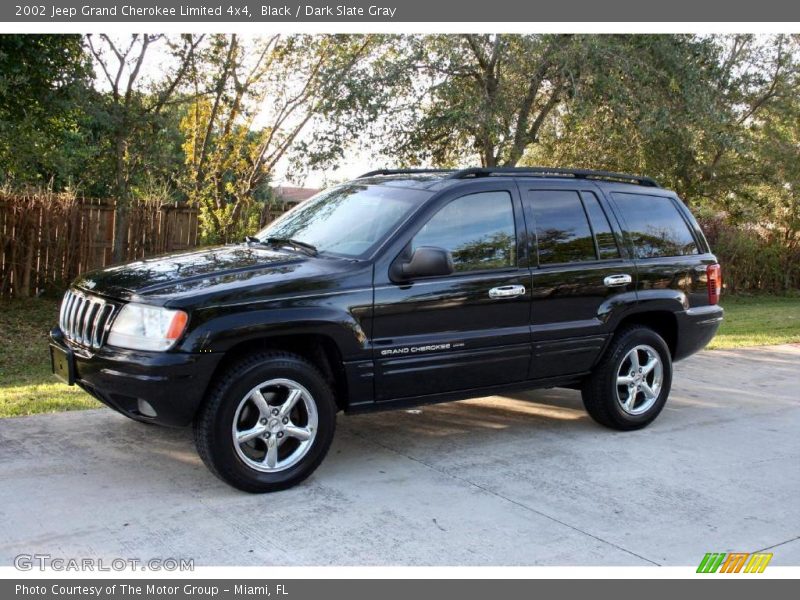 Black / Dark Slate Gray 2002 Jeep Grand Cherokee Limited 4x4