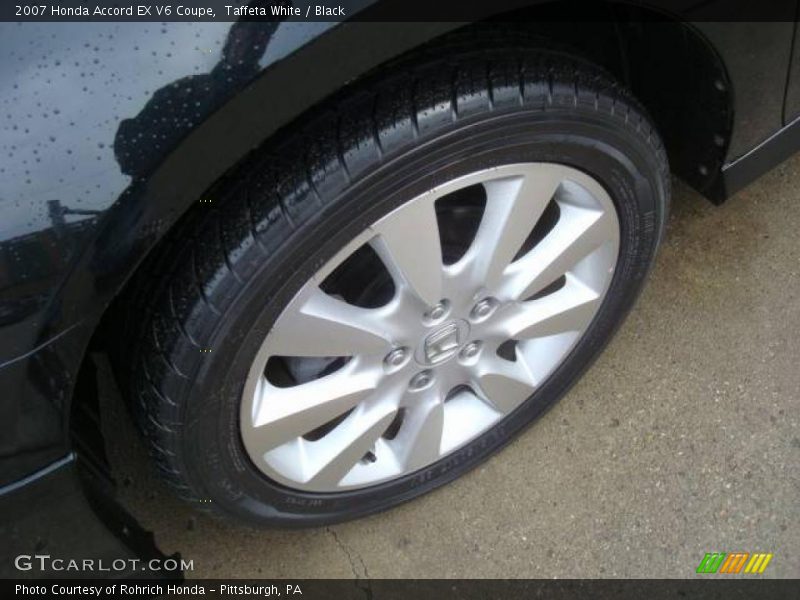 Taffeta White / Black 2007 Honda Accord EX V6 Coupe