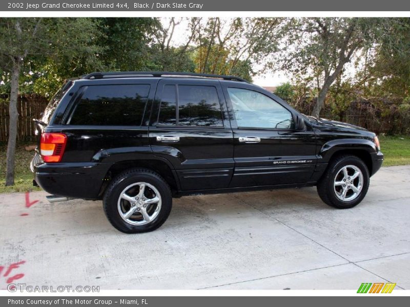 Black / Dark Slate Gray 2002 Jeep Grand Cherokee Limited 4x4