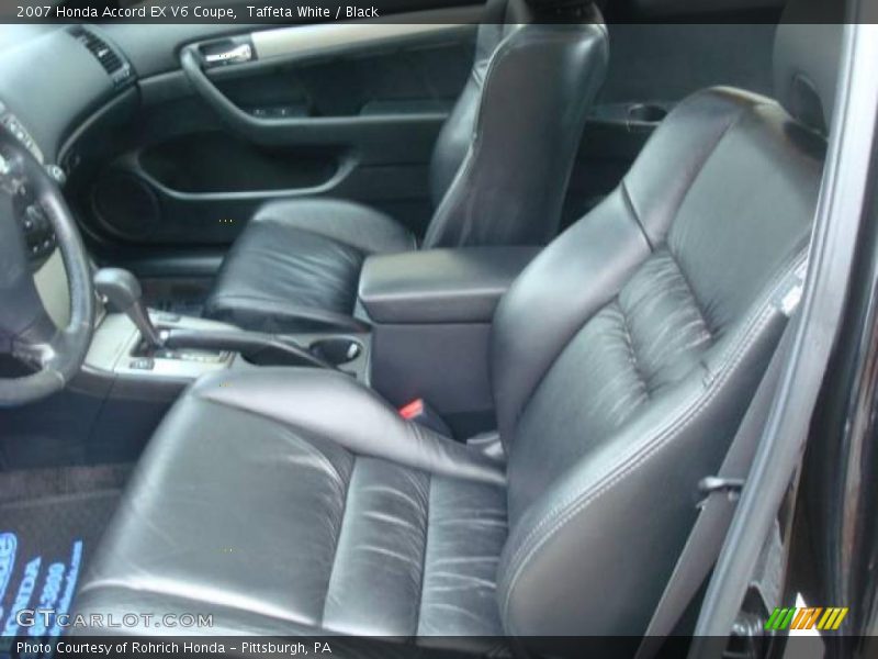 Taffeta White / Black 2007 Honda Accord EX V6 Coupe