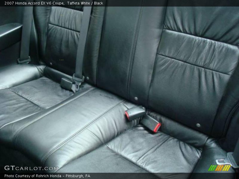 Taffeta White / Black 2007 Honda Accord EX V6 Coupe