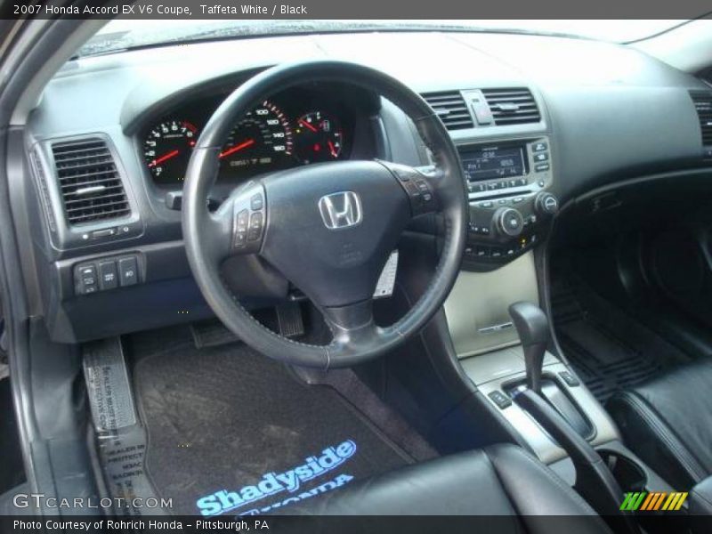 Taffeta White / Black 2007 Honda Accord EX V6 Coupe