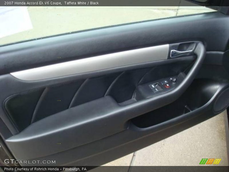 Taffeta White / Black 2007 Honda Accord EX V6 Coupe