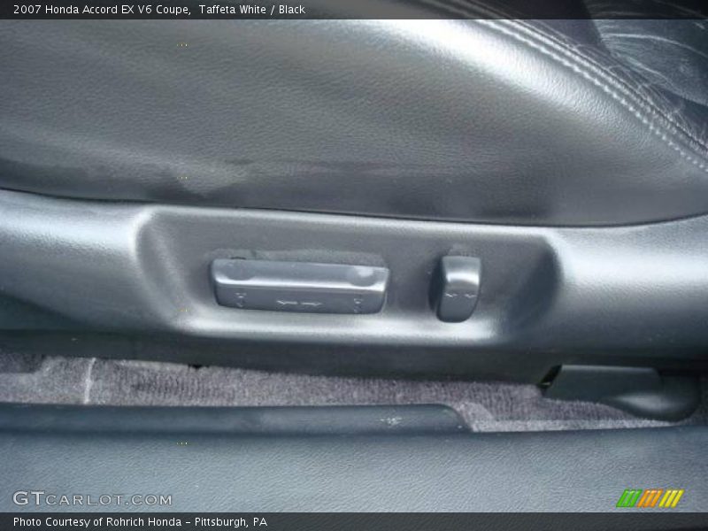 Taffeta White / Black 2007 Honda Accord EX V6 Coupe