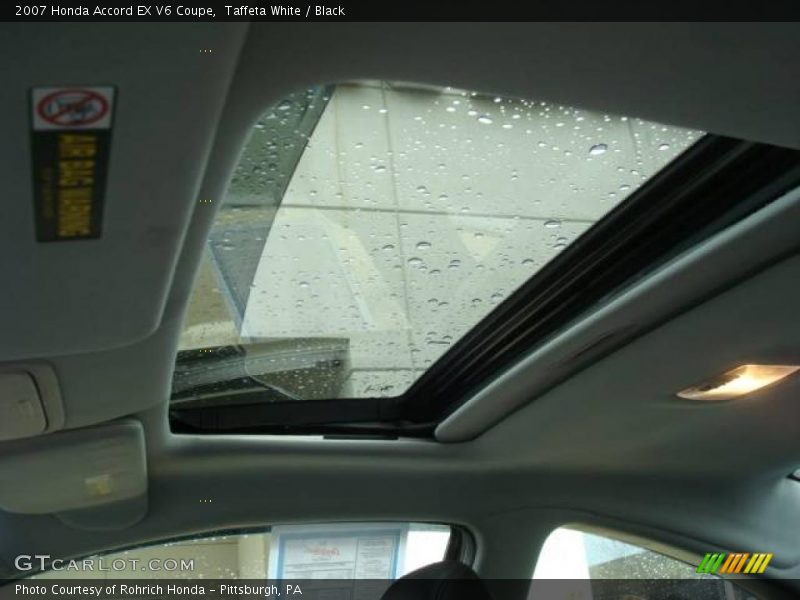 Taffeta White / Black 2007 Honda Accord EX V6 Coupe