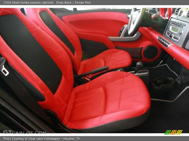 Deep Black / Design Red 2009 Smart fortwo passion cabriolet