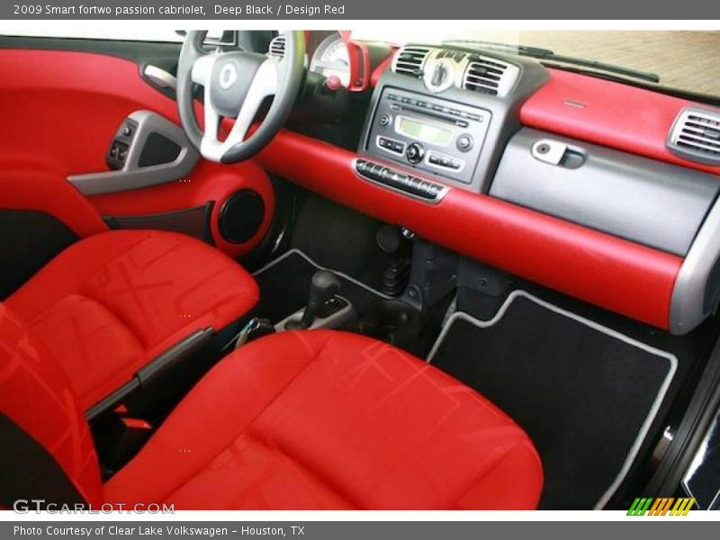 Deep Black / Design Red 2009 Smart fortwo passion cabriolet