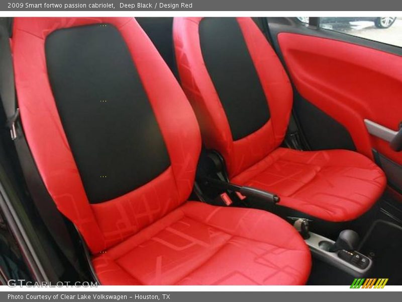 Deep Black / Design Red 2009 Smart fortwo passion cabriolet