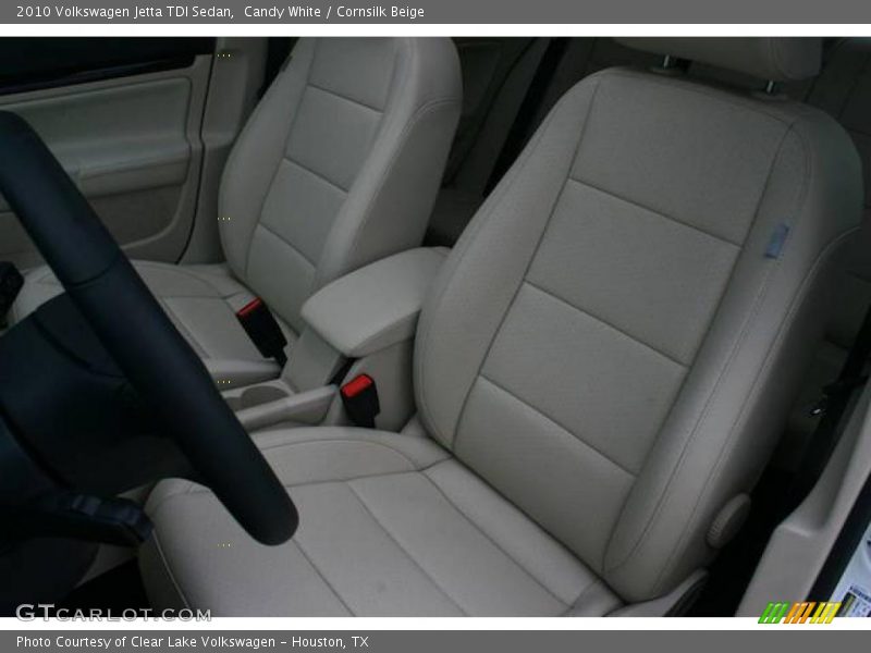Candy White / Cornsilk Beige 2010 Volkswagen Jetta TDI Sedan