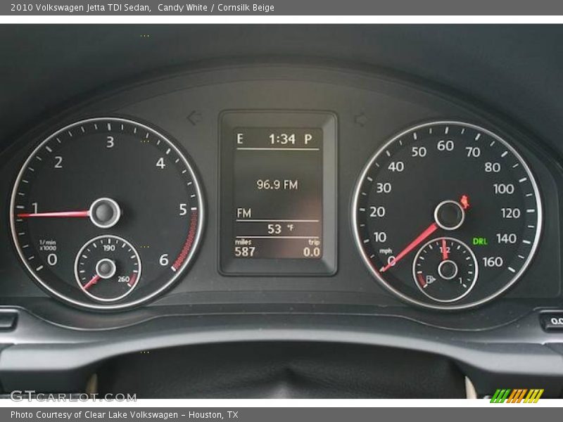 Candy White / Cornsilk Beige 2010 Volkswagen Jetta TDI Sedan