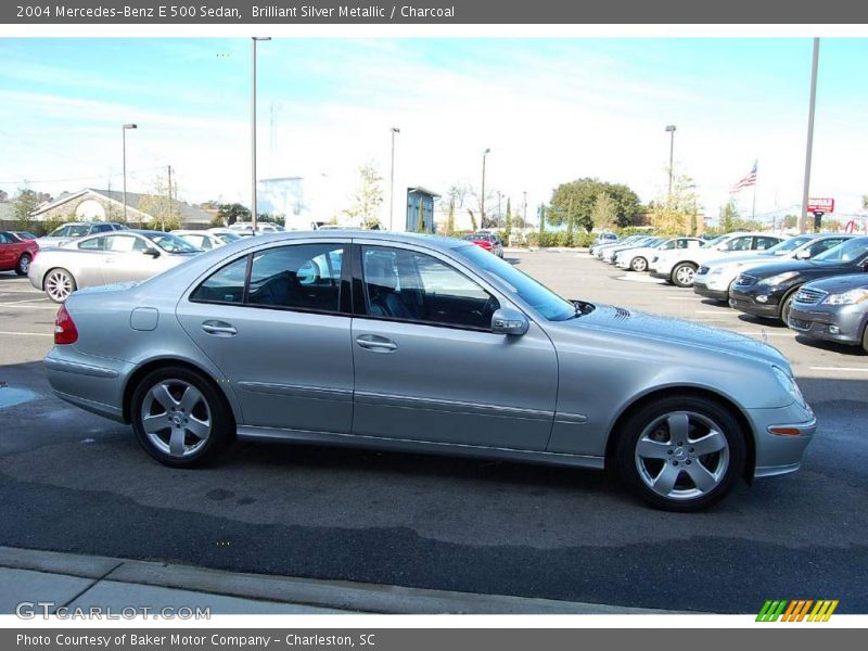 Brilliant Silver Metallic / Charcoal 2004 Mercedes-Benz E 500 Sedan