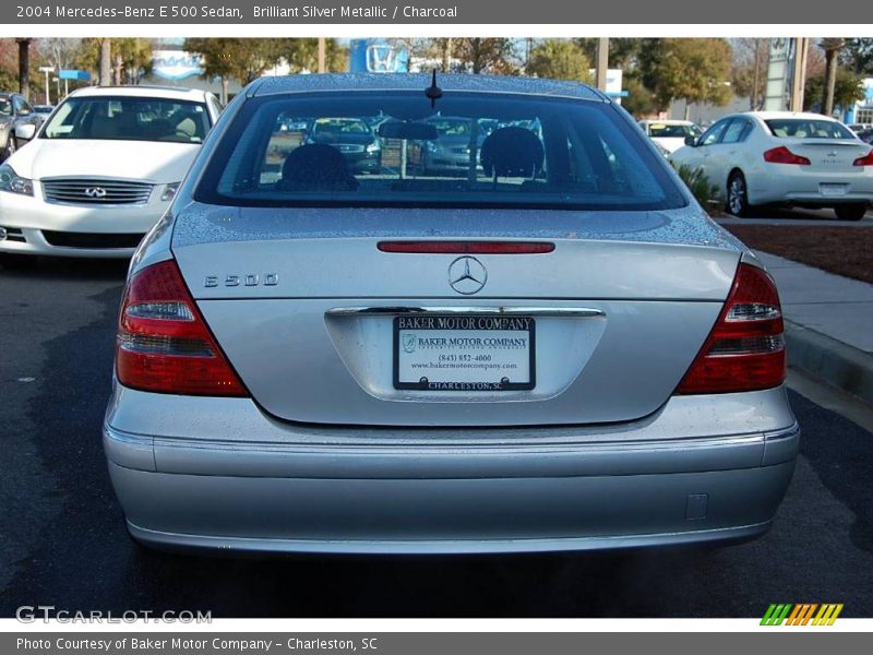 Brilliant Silver Metallic / Charcoal 2004 Mercedes-Benz E 500 Sedan