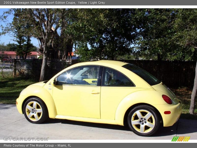 Yellow / Light Grey 2001 Volkswagen New Beetle Sport Edition Coupe