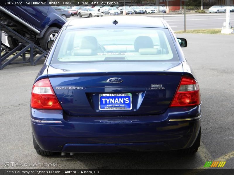 Dark Blue Pearl Metallic / Pebble 2007 Ford Five Hundred Limited