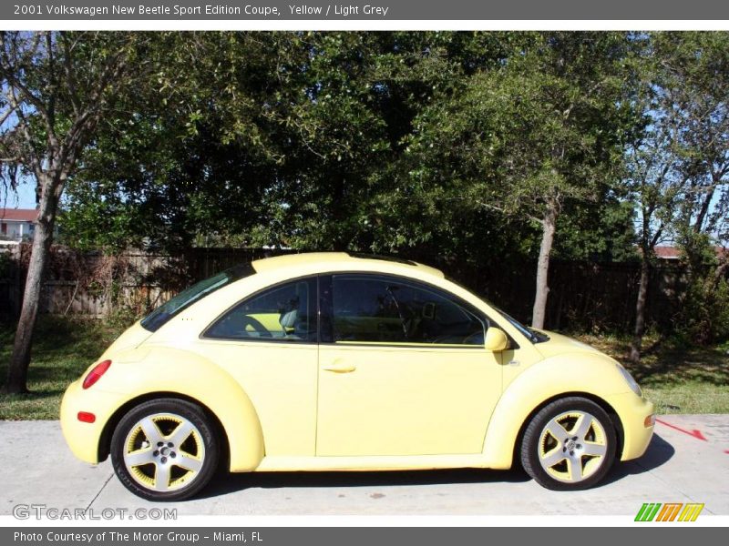 Yellow / Light Grey 2001 Volkswagen New Beetle Sport Edition Coupe