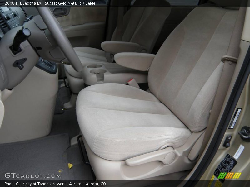 Sunset Gold Metallic / Beige 2008 Kia Sedona LX