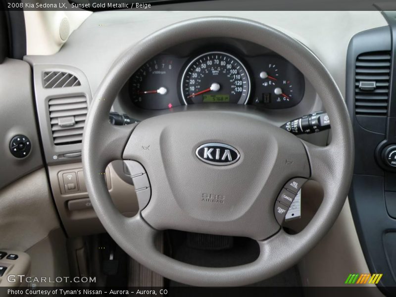 Sunset Gold Metallic / Beige 2008 Kia Sedona LX