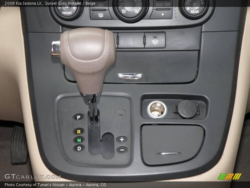 Sunset Gold Metallic / Beige 2008 Kia Sedona LX
