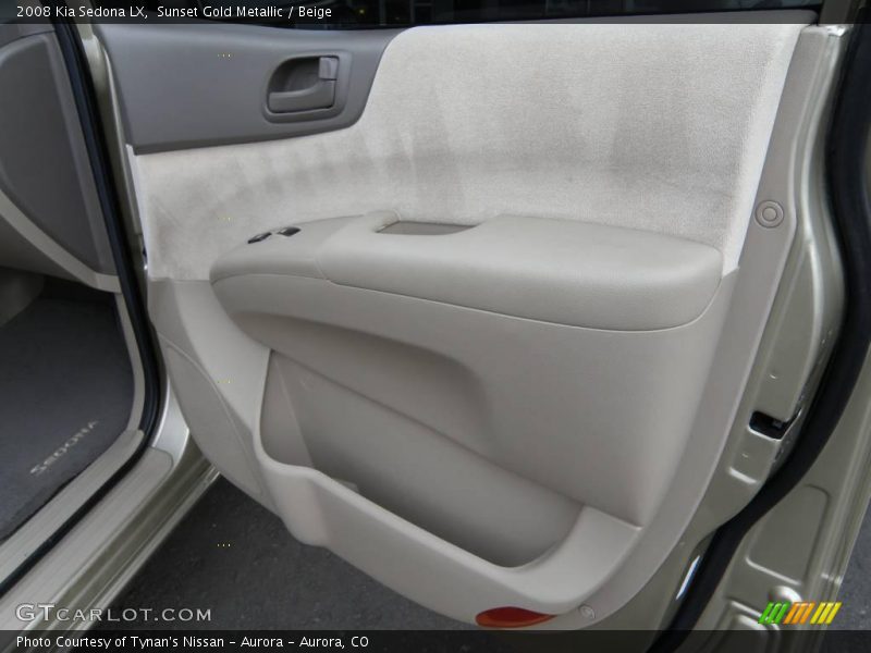 Sunset Gold Metallic / Beige 2008 Kia Sedona LX