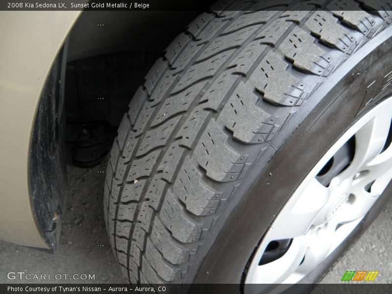 Sunset Gold Metallic / Beige 2008 Kia Sedona LX