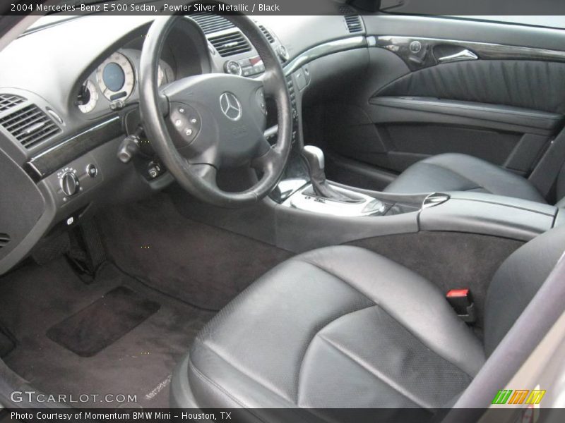 Pewter Silver Metallic / Black 2004 Mercedes-Benz E 500 Sedan