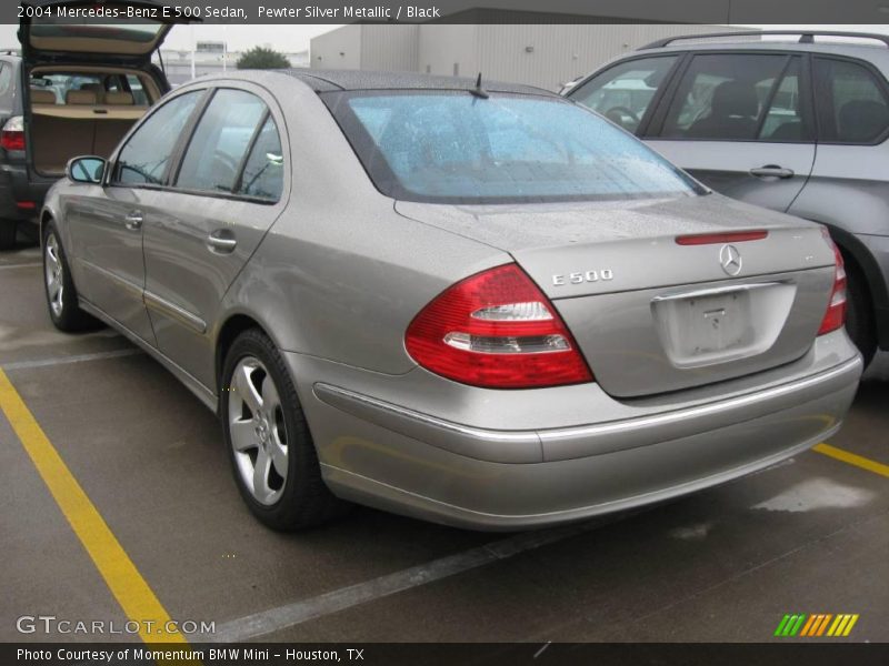 Pewter Silver Metallic / Black 2004 Mercedes-Benz E 500 Sedan