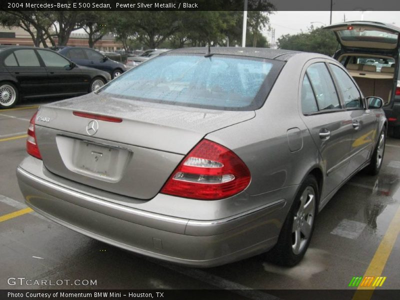 Pewter Silver Metallic / Black 2004 Mercedes-Benz E 500 Sedan
