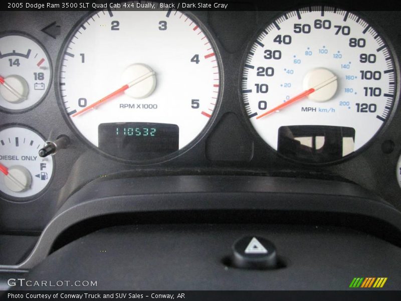 Black / Dark Slate Gray 2005 Dodge Ram 3500 SLT Quad Cab 4x4 Dually