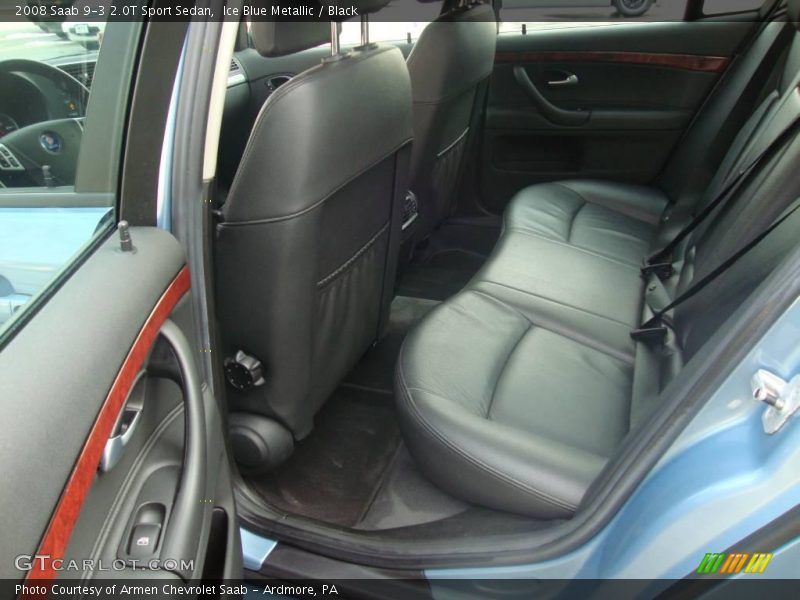 Ice Blue Metallic / Black 2008 Saab 9-3 2.0T Sport Sedan
