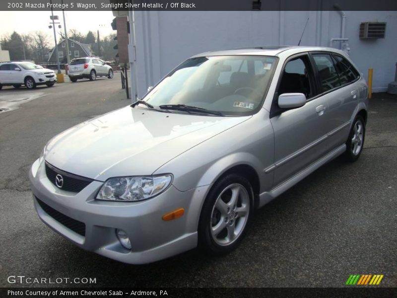 Sunlight Silver Metallic / Off Black 2002 Mazda Protege 5 Wagon
