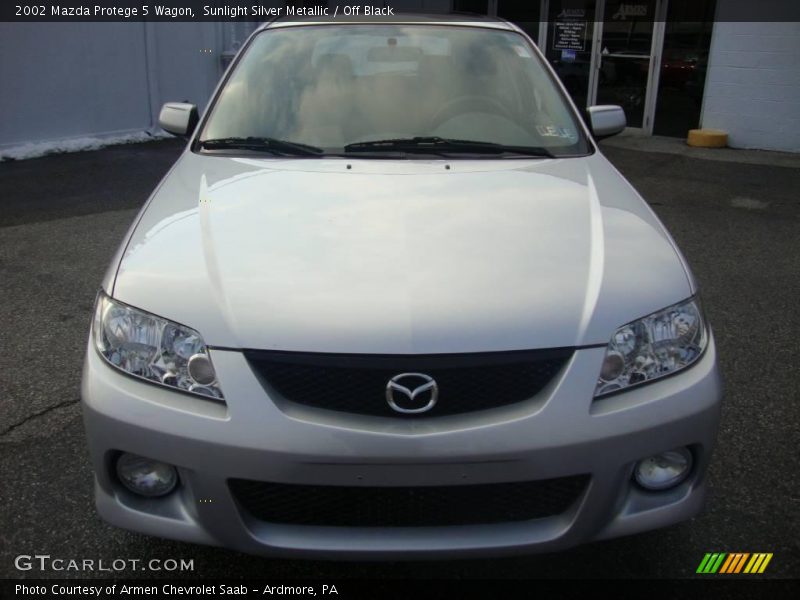 Sunlight Silver Metallic / Off Black 2002 Mazda Protege 5 Wagon