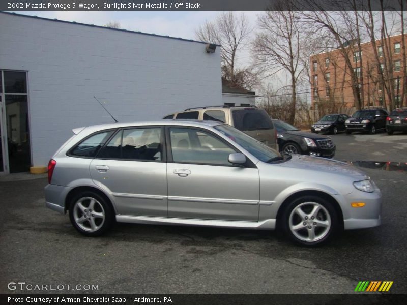 Sunlight Silver Metallic / Off Black 2002 Mazda Protege 5 Wagon