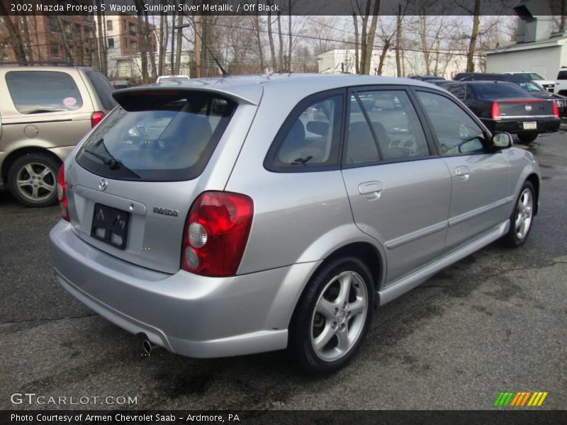 Sunlight Silver Metallic / Off Black 2002 Mazda Protege 5 Wagon