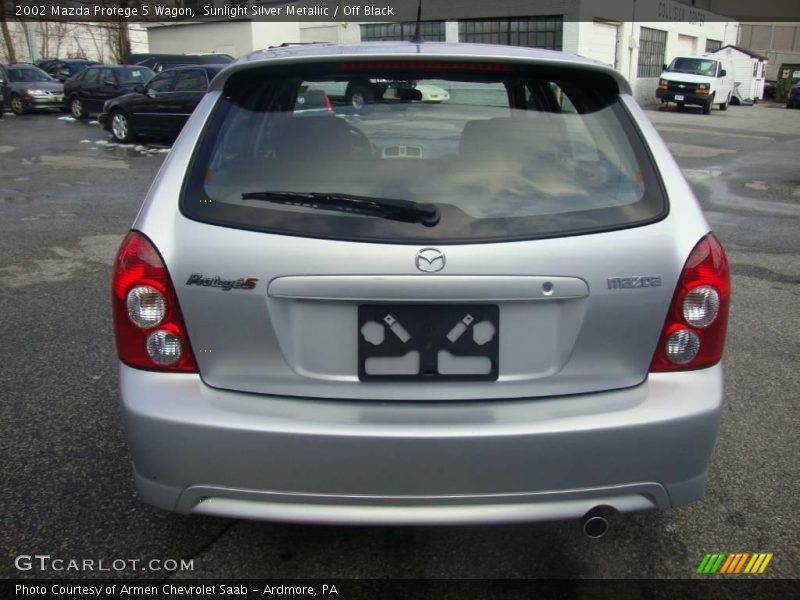 Sunlight Silver Metallic / Off Black 2002 Mazda Protege 5 Wagon
