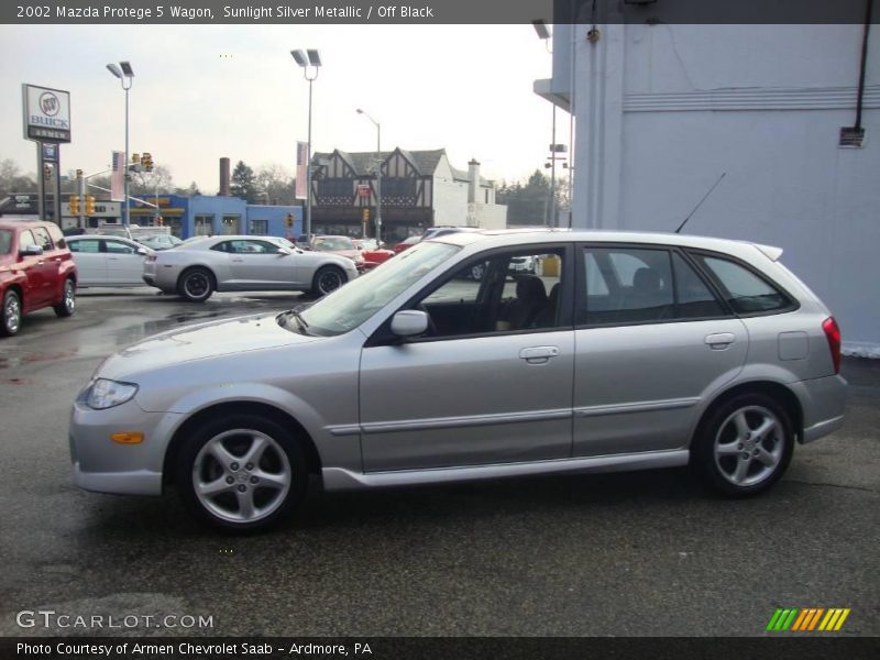Sunlight Silver Metallic / Off Black 2002 Mazda Protege 5 Wagon