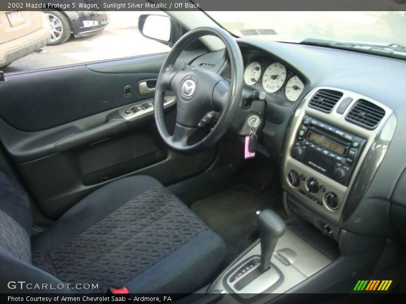 Sunlight Silver Metallic / Off Black 2002 Mazda Protege 5 Wagon