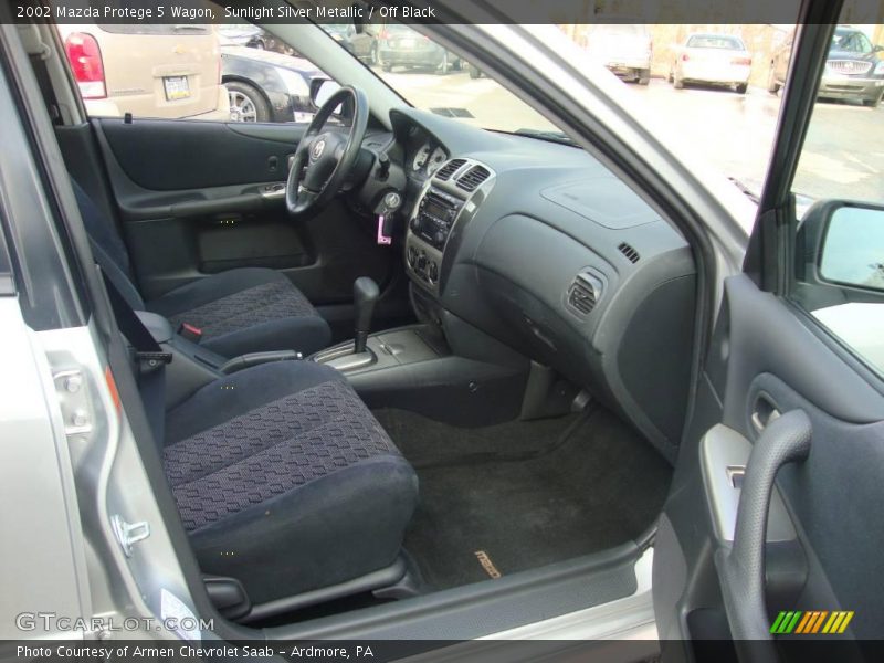 Sunlight Silver Metallic / Off Black 2002 Mazda Protege 5 Wagon