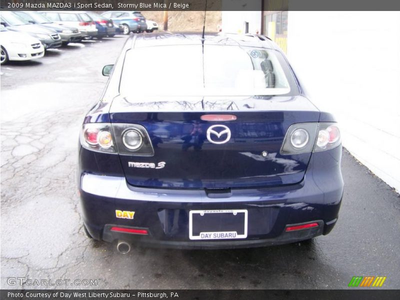 Stormy Blue Mica / Beige 2009 Mazda MAZDA3 i Sport Sedan