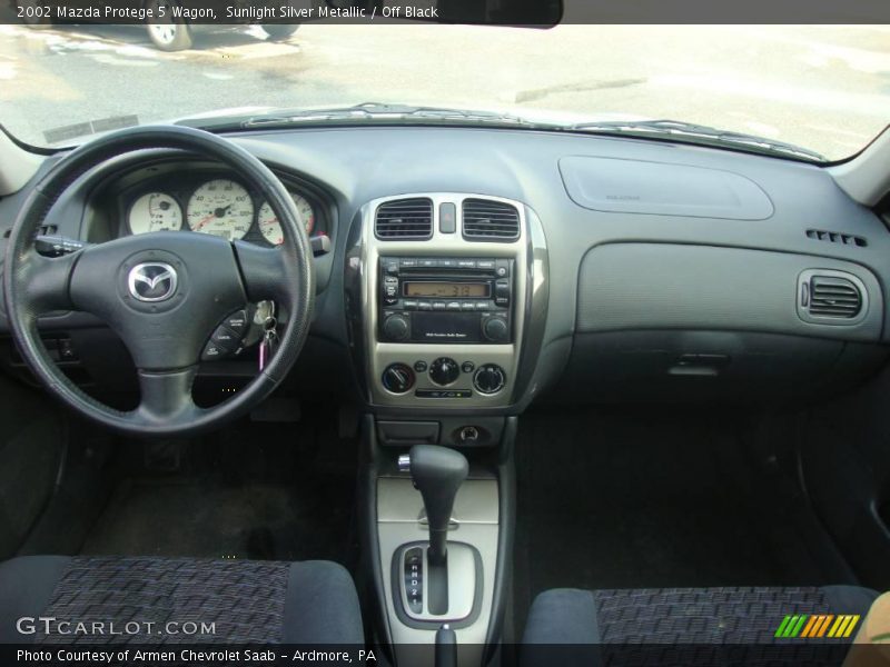 Sunlight Silver Metallic / Off Black 2002 Mazda Protege 5 Wagon